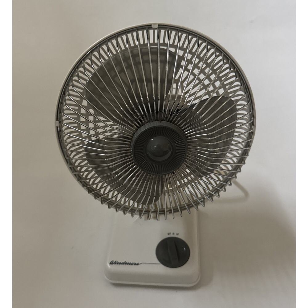 Vintage Windmere Small Bedside Desk Tilting Fan DF-7‎ 2 Speed